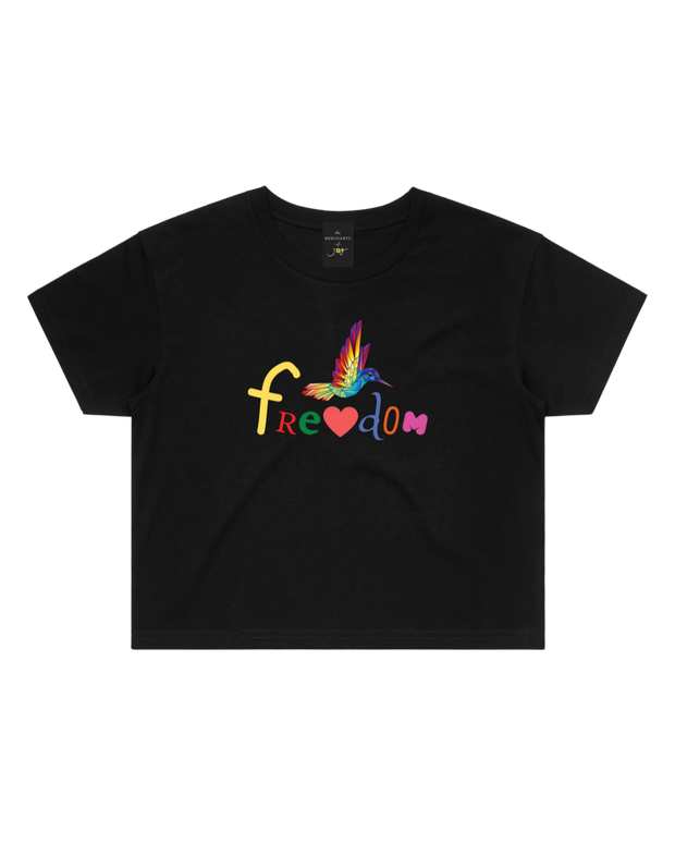 The Merchants of Joy Freedom Crop Tee t-shirt 