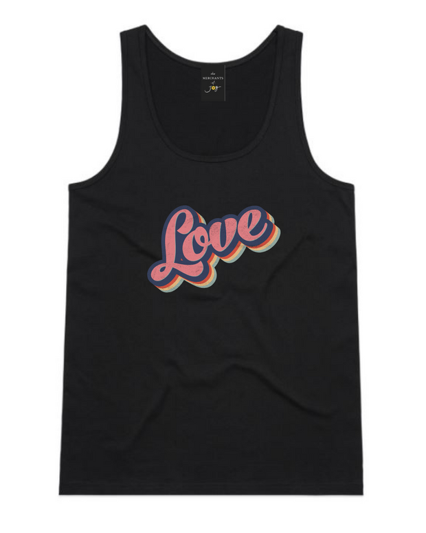 Retro Love Women's Tank Top - Black