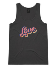 Retro Love Women's Tank Top - Coal