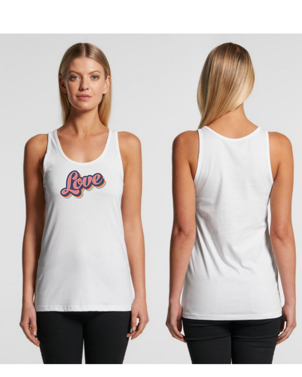 Retro Love Women's Tank Top - Coal