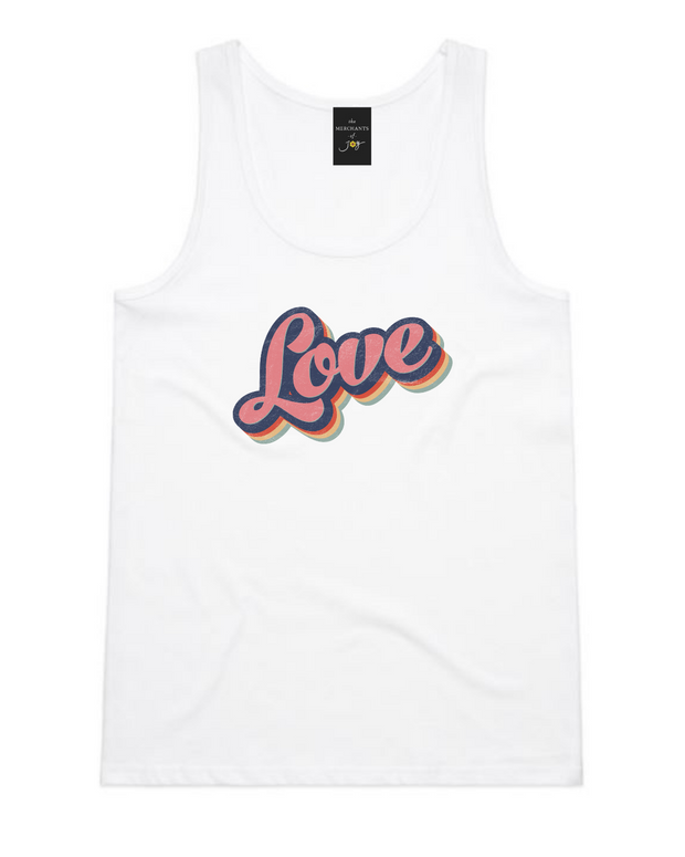 Retro Love Women's Tank Top - White