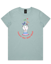 The Merchants of Joy Love'n the Woo-Woo LOA Law of Attraction Butterflies tee t-shirt womens