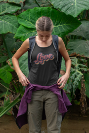 Retro Love Women's Tank Top - Coal