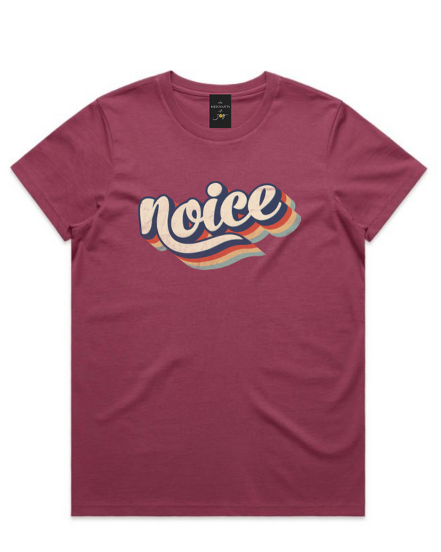 Noice Womens Tee - Berry