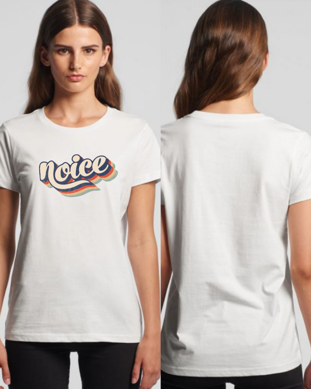 Noice Womens Tee - Grey Marle