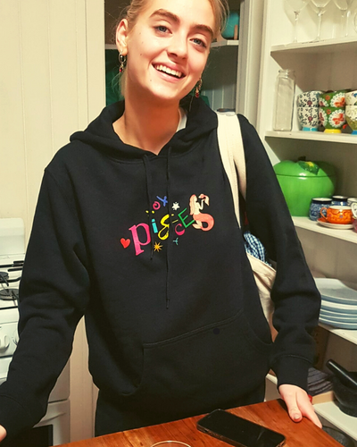 The Merchants of Joy Pisces Zodiac Sign Hoodie comfy snuggle cosy