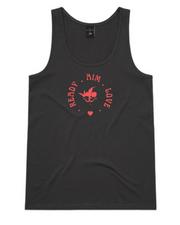 Ready Aim Love Women's Tank Top - Coal