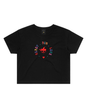 The Merchants of Joy Ready Aim Love Crop Tee T-shirt
