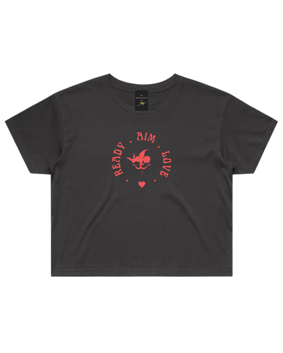 The Merchants of Joy Ready Aim Love Crop Tee T-shirt