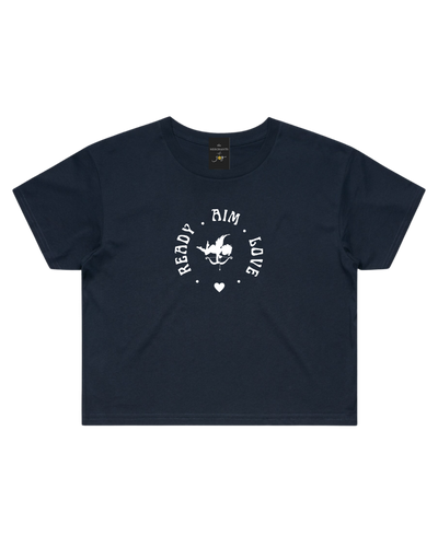 The Merchants of Joy Ready Aim Love Crop Tee T-shirt