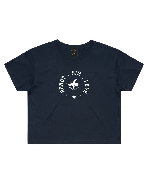 The Merchants of Joy Ready Aim Love Crop Tee T-shirt
