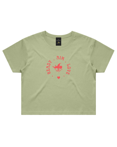 The Merchants of Joy Ready Aim Love Crop Tee T-shirt