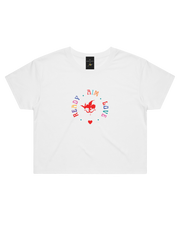 The Merchants of Joy Ready Aim Love Crop Tee T-shirt