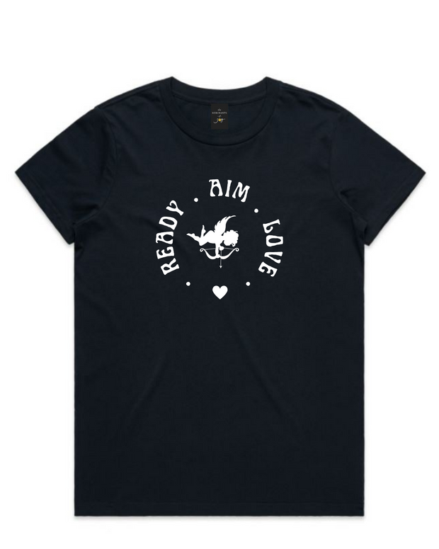 The Merchants of Joy Ready Aim Love tee t-shirt womens