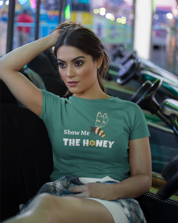 Show Me the Honey Womens Tee - Sage