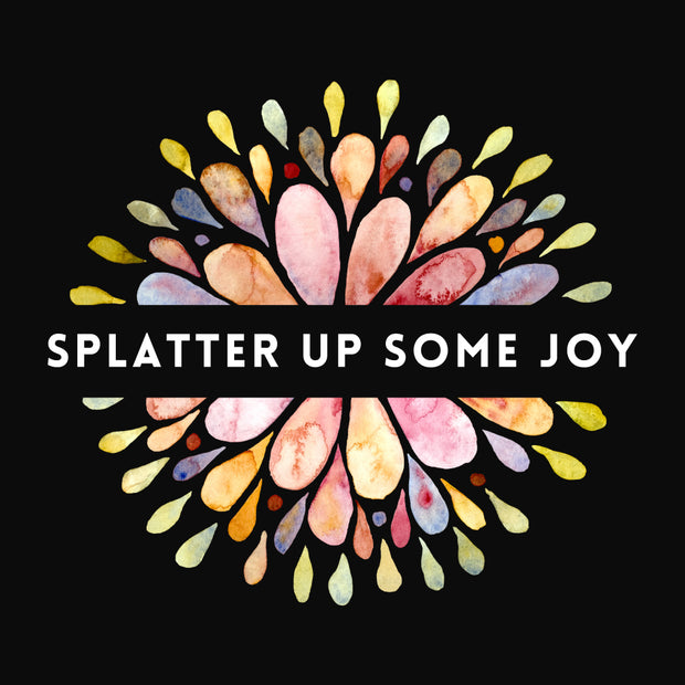 Splatter Up Some Joy Tote Bag - Cream