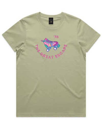 The Merchants of Joy The Great Escape '78 disco retro tee t-shirt womens