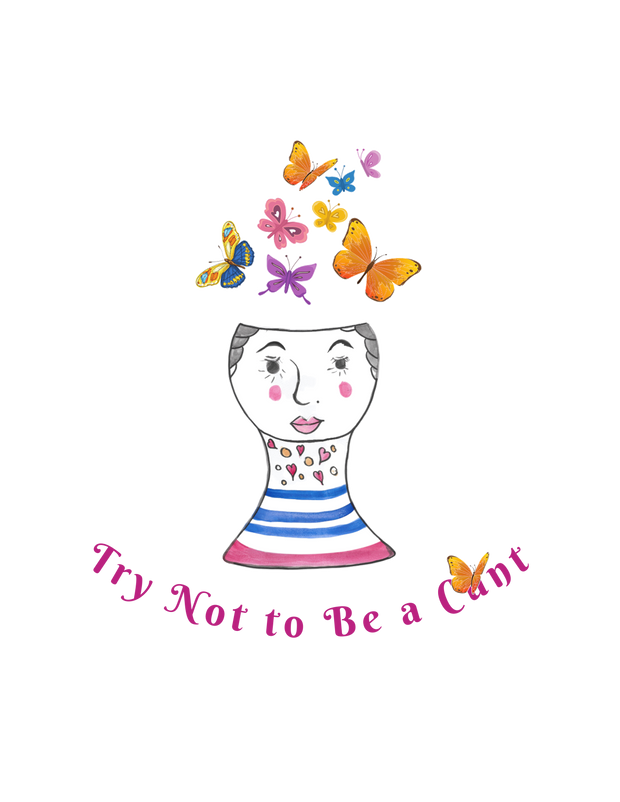 Try Not to be  C*nt Womens Tee - Charcoal